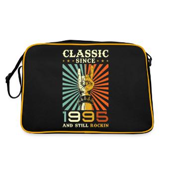 Birthday 1995 Classical music since 1995 - Retro Bag - black/gold - Back