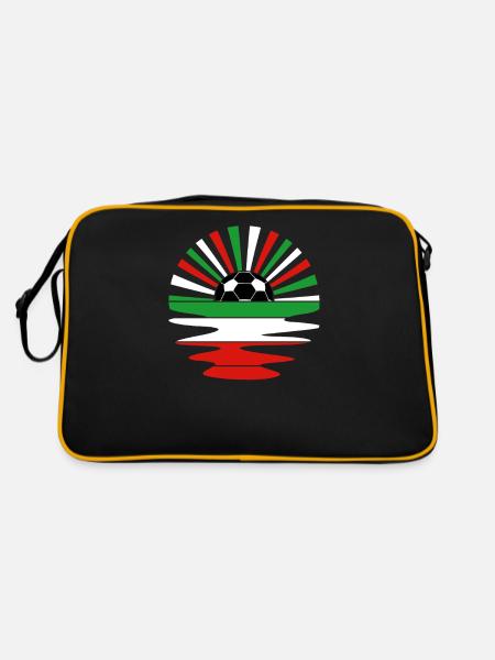 Italy Football 2022 Italy Fan Jersey - Retro Bag - black/gold - Back