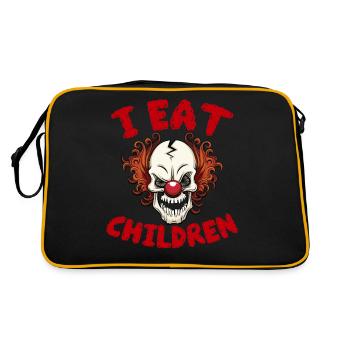 I Eat Children - Je mange des enfants - Sac Retro - noir/or - Dos