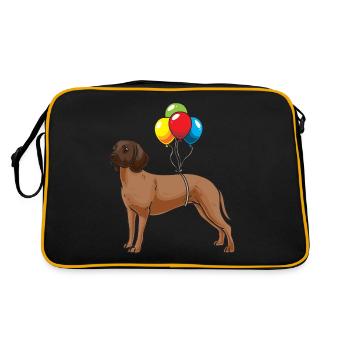 Chien bavarois de soudure de montagne Chien - Sac Retro - noir/or - Dos