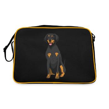 Chien d’incendie - Sac Retro - noir/or - Dos