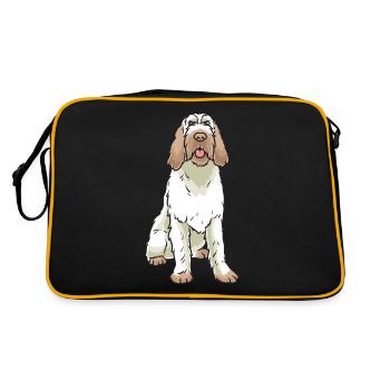 Spinone Italiano Chien - Sac Retro - noir/or - Dos