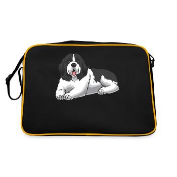 Landseer Dog - Retro Bag - black/gold - Back