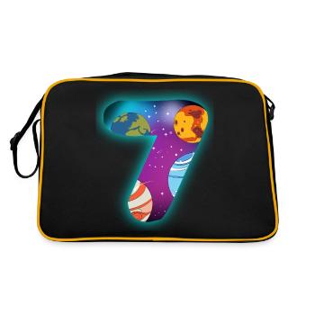 SPACE 7 BIRTHDAY 7 years 7 birthday - Retro Bag - black/gold - Back