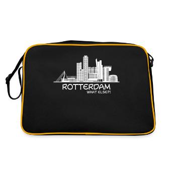 Pays-Bas Rotterdam Design Holland Cadeau - Sac Retro - noir/or - Dos