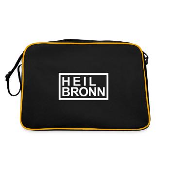 Heilbronn Box - Retro Tasche - Schwarz/Gold - Hinten