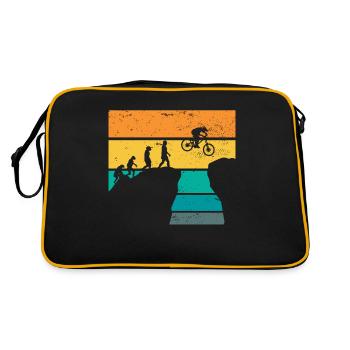 MTB Evolution Bike Mountain - Retro Tasche - Schwarz/Gold - Hinten