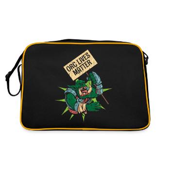 Orc Lives Matter - Sac Retro - noir/or - Dos