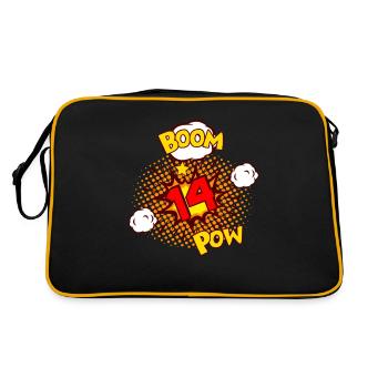 COMIC BIRTHDAY 14 years Boy 14 birthday - Retro Bag - black/gold - Back