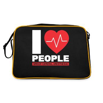 Anesthesia Anesthesiologist Anesthesiologist - Retro Bag - black/gold - Back