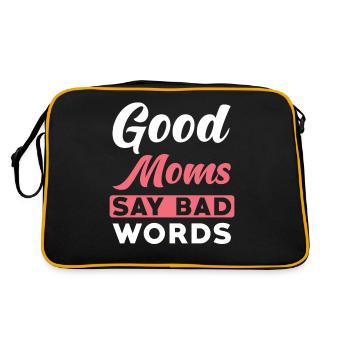 Mama Saying Good Moms say Bad Words - Retro Bag - black/gold - Back