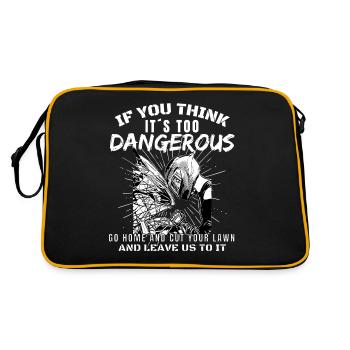 Motorcycle Lifestyle / Motorcycle / Motorcycles biker - Retro Bag - black/gold - Back