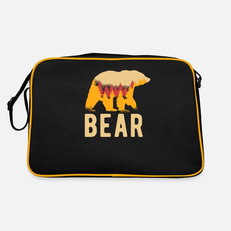 Grizzly Ours Brun Sac Retro