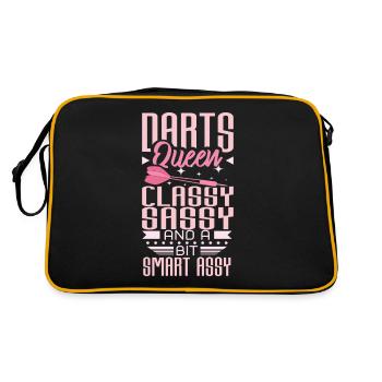 Reine des fléchettes - Sac Retro - noir/or - Dos