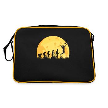 Evolution Volleyball Volleyballerin - Retro Tasche - Schwarz/Gold - Hinten