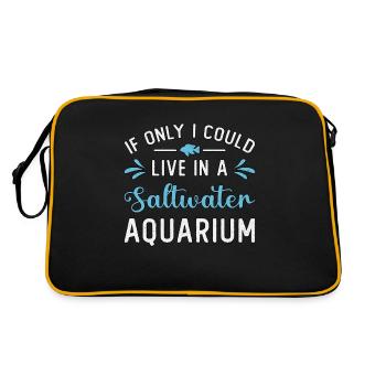 Aquarium eau salée Aquaristique Cadeau Aquaristique - Sac Retro - noir/or - Dos