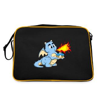 ICH BIN SCHON 2 2 Geburtstag Jungen 2 Jahre Süsser - Retro Tasche - Schwarz/Gold - Hinten
