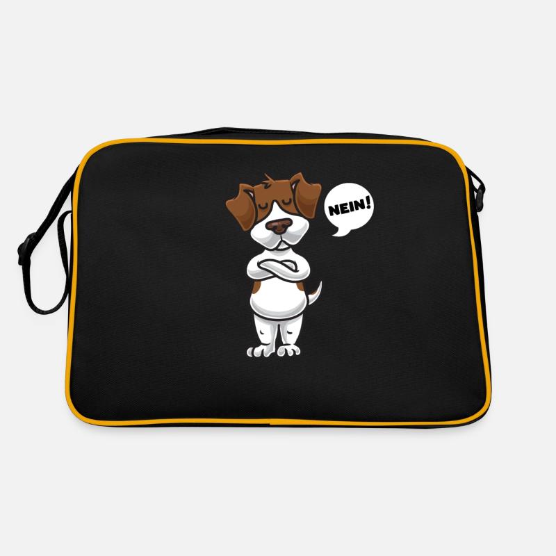 stubborn Jack Rusell Terrier Retro Bag