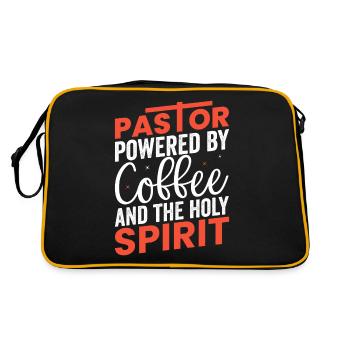 Pasteur pasteur clergé Reverend Cadeaux - Sac Retro - noir/or - Dos