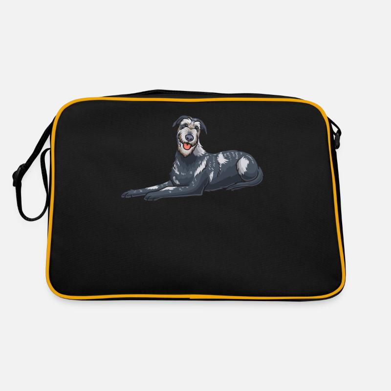 Irish Wolfhound Dog Retro Bag
