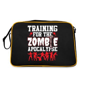 Entraînement pour Zombie Apocalypse - Sac Retro - noir/or - Dos