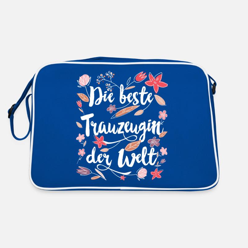 Beste Trauzeugin Retro Tasche