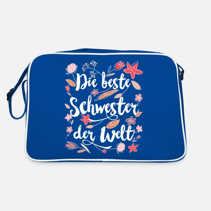 Beste Schwester Retro Tasche