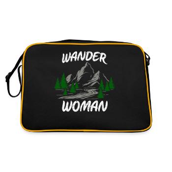 Wander Women - Retro Tasche - Schwarz/Gold - Hinten