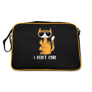 Cat Rental Cat Domestic Cat - Retro Bag - black/gold - Back