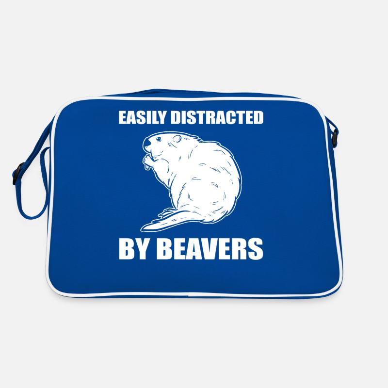 Légèrement distrait par le castor Beaver Nagetet Sac Retro