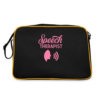 Speech Therapist Speech Therapist Speech Therapist Speech Therapy - Retro Bag - black/gold - Back