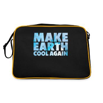 Make Earth Cool Again Protection de l’environnement Manifestation activiste - Sac Retro - noir/or - Dos