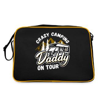 Idées cadeaux campeur papa père - Sac Retro - noir/or - Dos