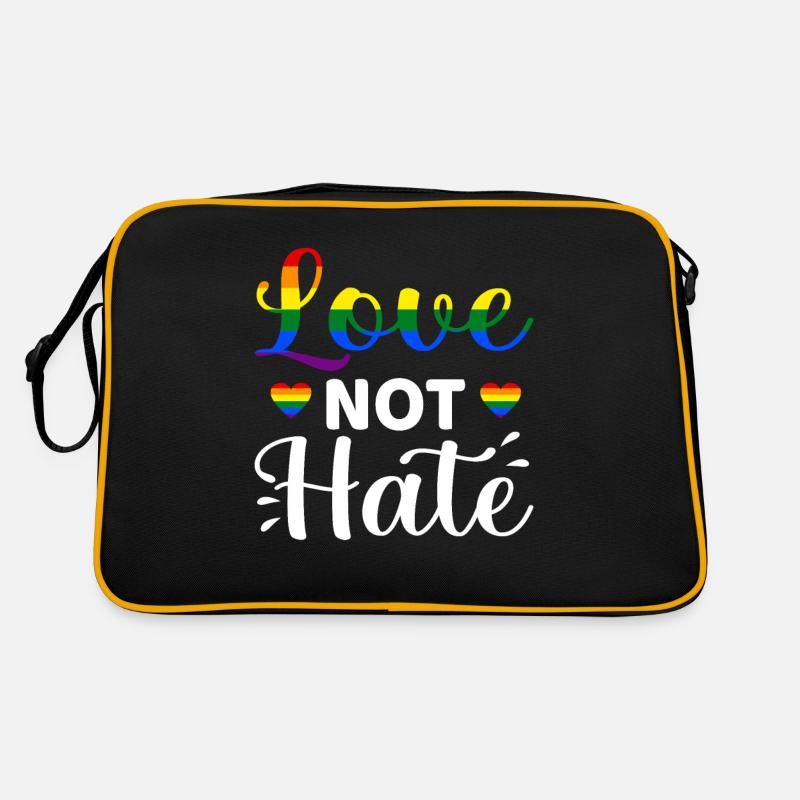 Lgbt - Sac Retro - noir/or