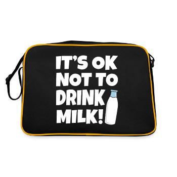 Milch - Retro Tasche - Schwarz/Gold - Hinten