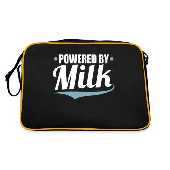Milch - Retro Tasche - Schwarz/Gold - Hinten