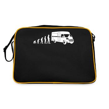 Camping Camper Camping Camping Van Evolution Cadeau - Sac Retro - noir/or - Dos