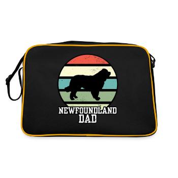 Newfoundland Dad I Retro Newfoundland Dad - Retro Bag - black/gold - Back