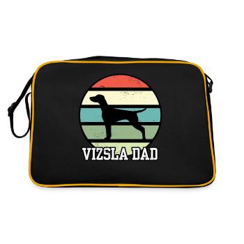 Vizsla Dad I Retro Vizsla Dad - Retro Bag - black/gold - Back
