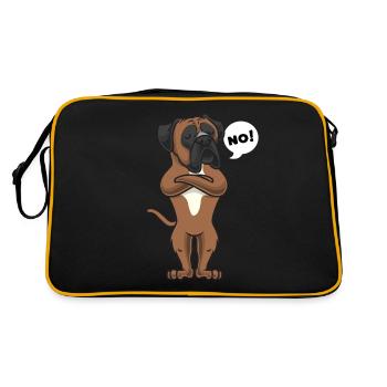 Stuer Deutscher Boxer Chien - Sac Retro - noir/or - Dos
