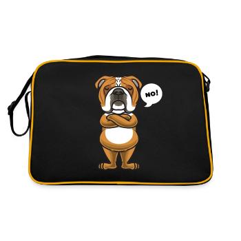 Sture bouledogue anglaise - Sac Retro - noir/or - Dos
