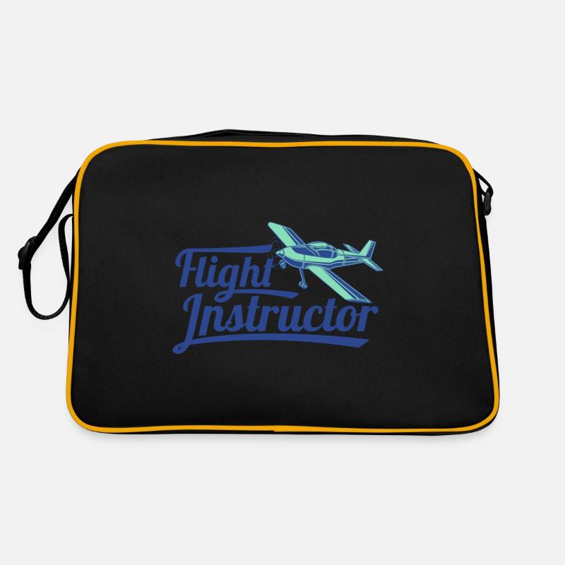 Motorfluglehrer Fluglehrer Pilotenausbilder Flight Retro Tasche