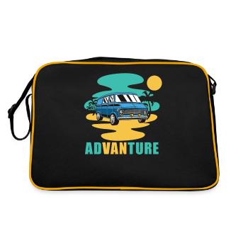 Camper Bus Caravan Camper Bus - Sac Retro - noir/or - Dos