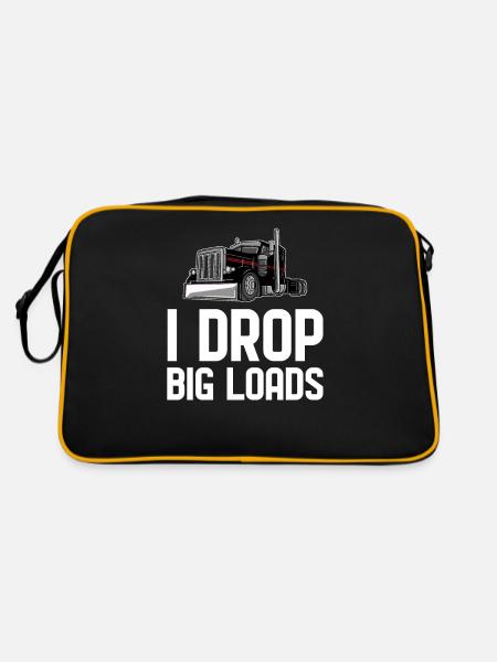 Truck Driver Truck Driver Truck Driver Trucker - Retro Bag - black/gold - Back