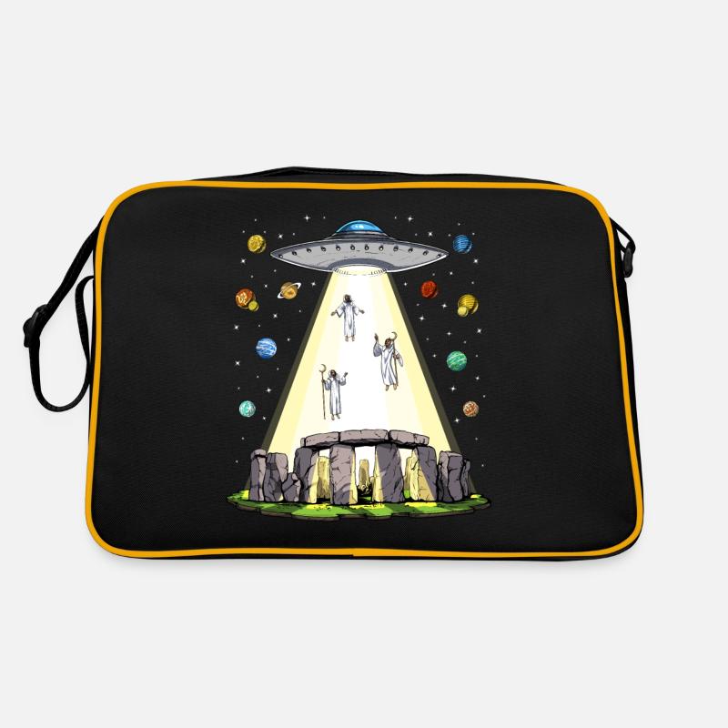 Stonehenge Alien Abduction Retro Bag