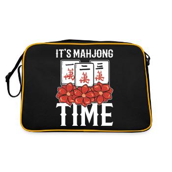 It's Mahjong Time Mahjong Mom - Retro Bag - black/gold - Back