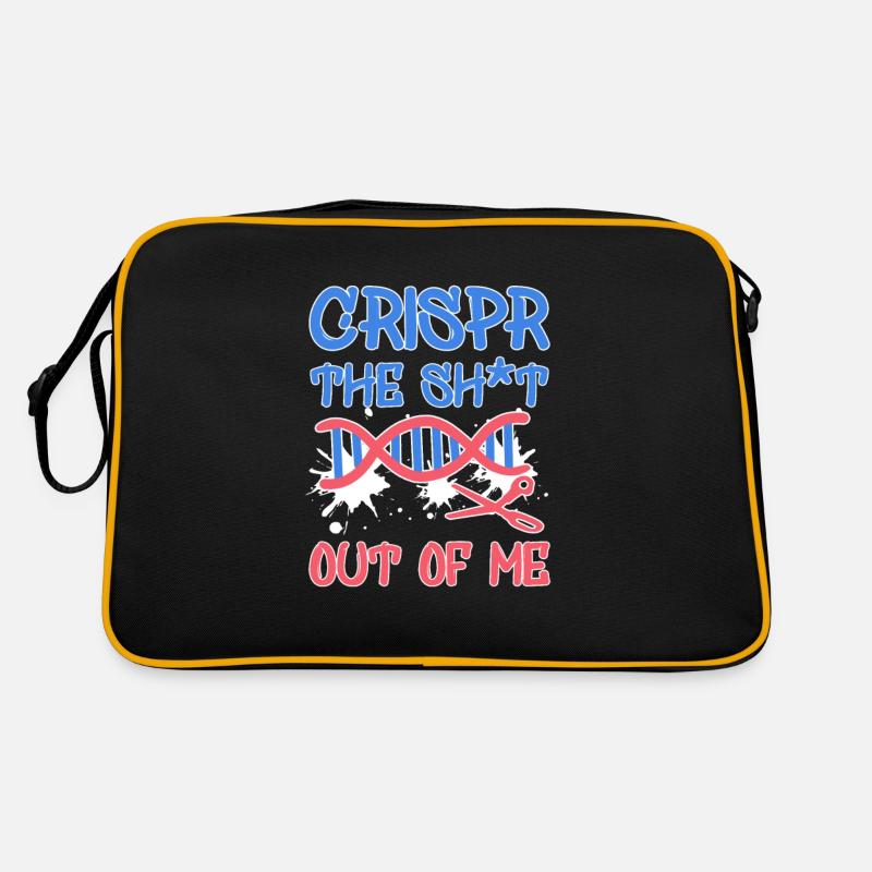 Funny Crispr Science Pun Joke Graffiti Gene Gift Retro Bag