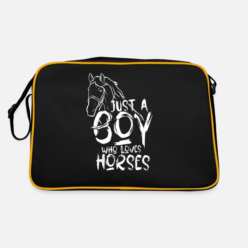 Seulement Un Garçon Le Cheval Aime La Cavalière Sac Retro