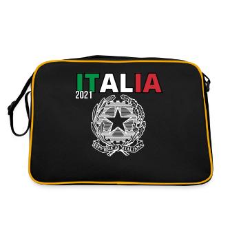 Italy / Italy / Italy football / Italy holidays - Retro Bag - black/gold - Back