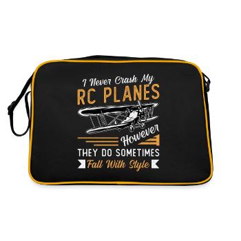 RC Model Airplane Model Airplane RC Airplane Gift - Retro Bag - black/gold - Back